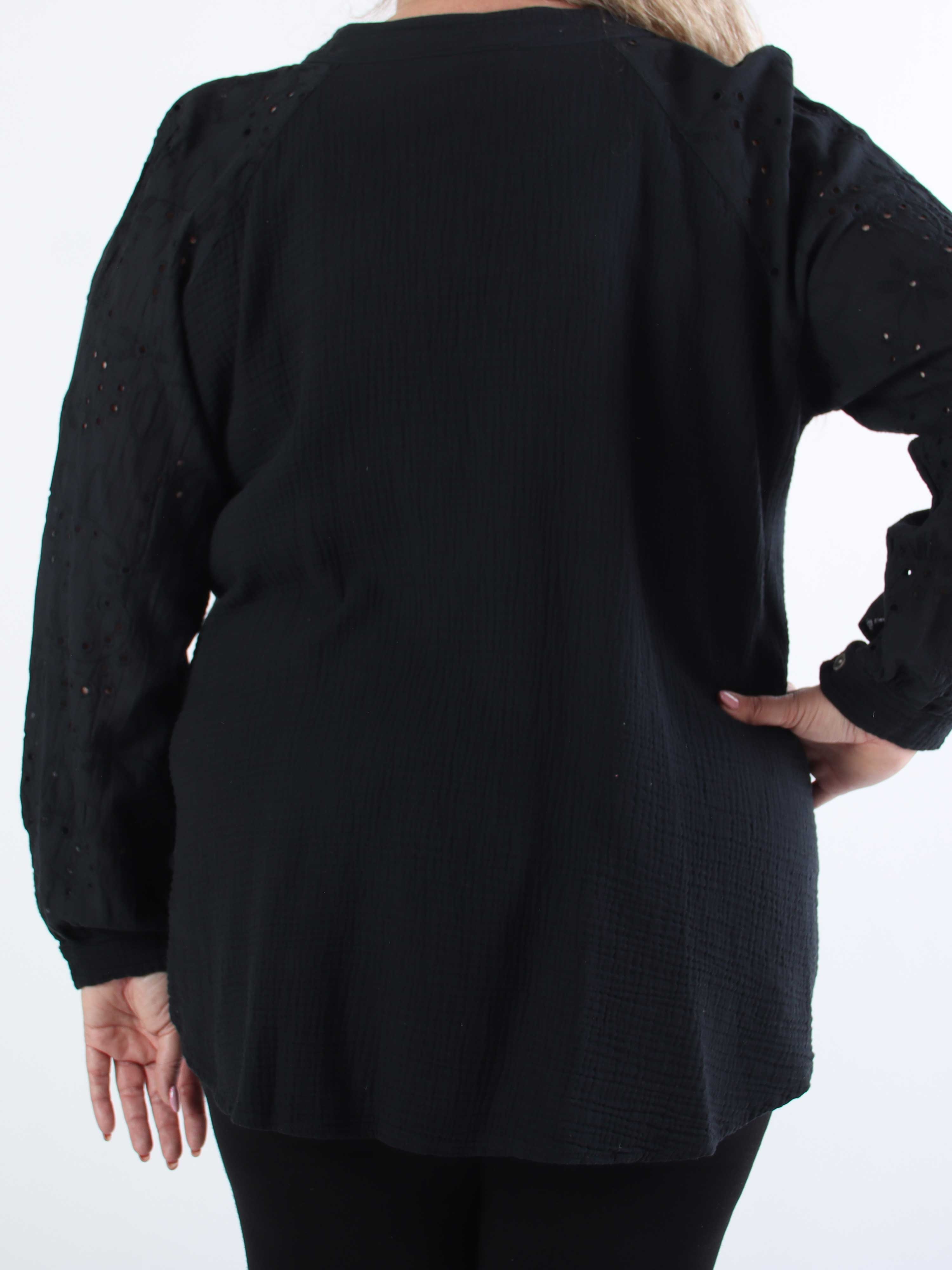 Sandrini - Blød bomuldsskjorte i plus size